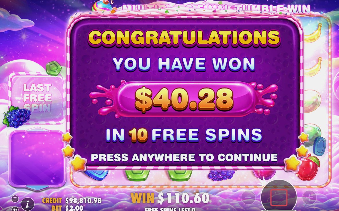 Vinst med flera MULTIPLIER-värden i samma runda