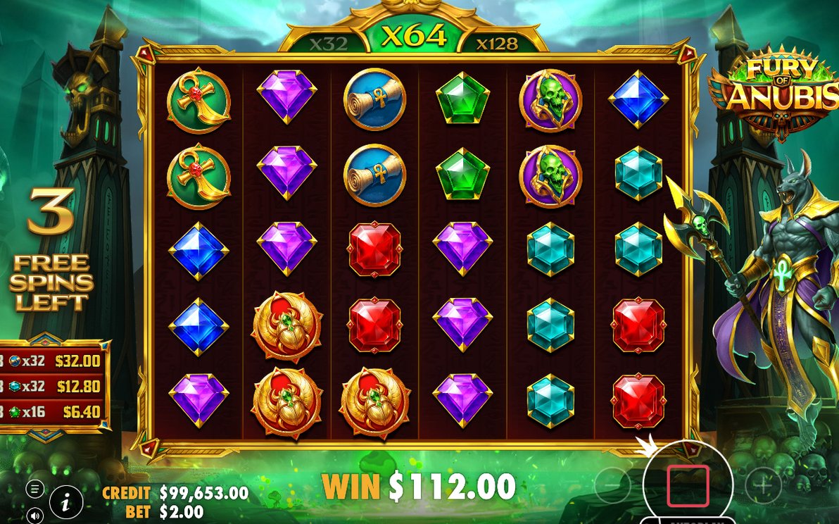 Free spins-läge efter Gamble-valet