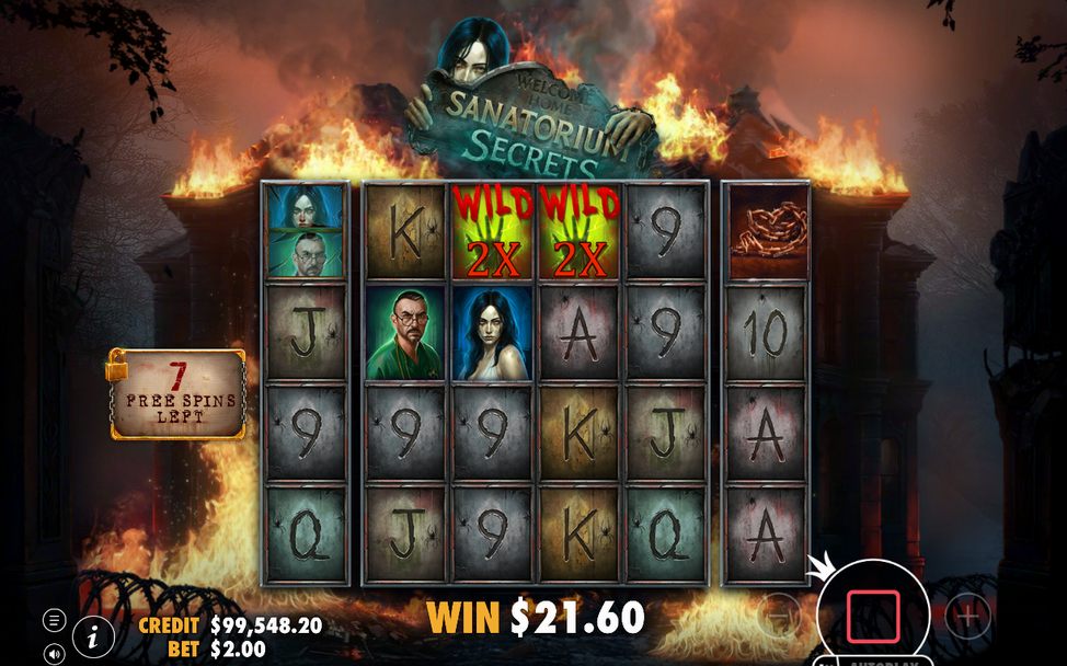 Free Spins med eld och rök i bakgrunden